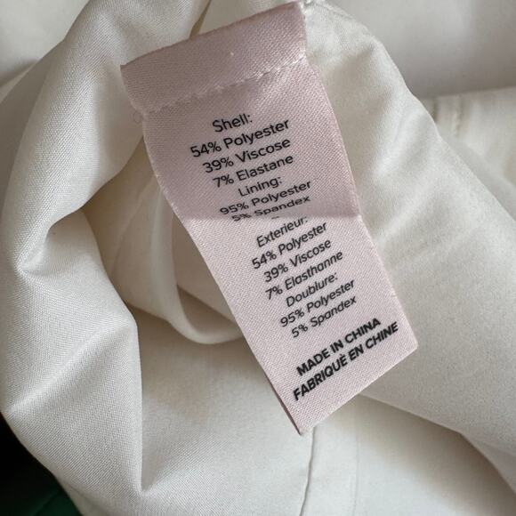 Cinq à Sept Havana Puff-Sleeve Mini Dress White Size 8 - Picture 6 of 6